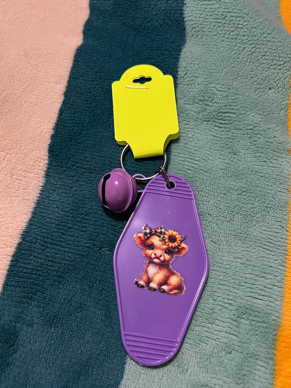 Highland Cow Keychain 🌻 - Picture 4 of 4